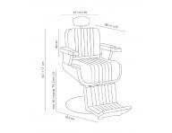 Fotel fryzjerski barberski Sibel Barburys Jethro - czarny