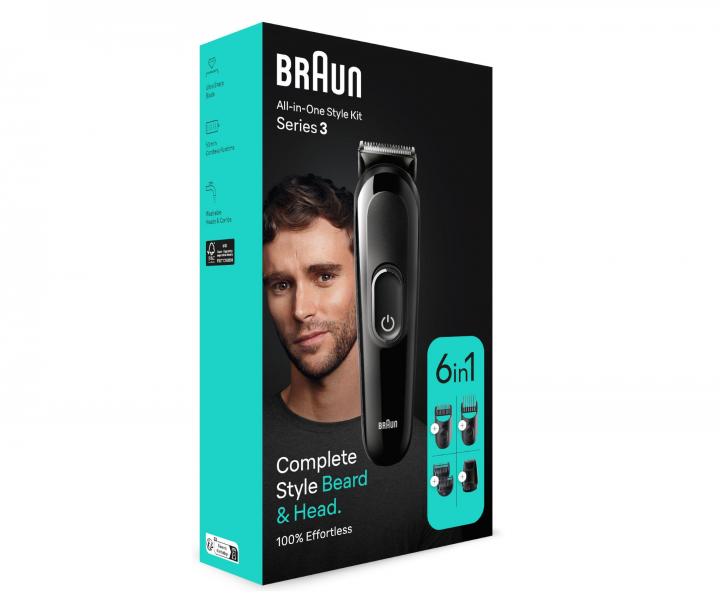 Trymer do w�os�w i brody Braun Series 3 MGK3410 - czarny