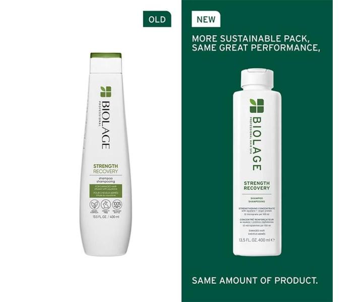 Szampon wzmacniajcy do wosw zniszczonych Biolage Strength Recovery Shampoo - 400 ml