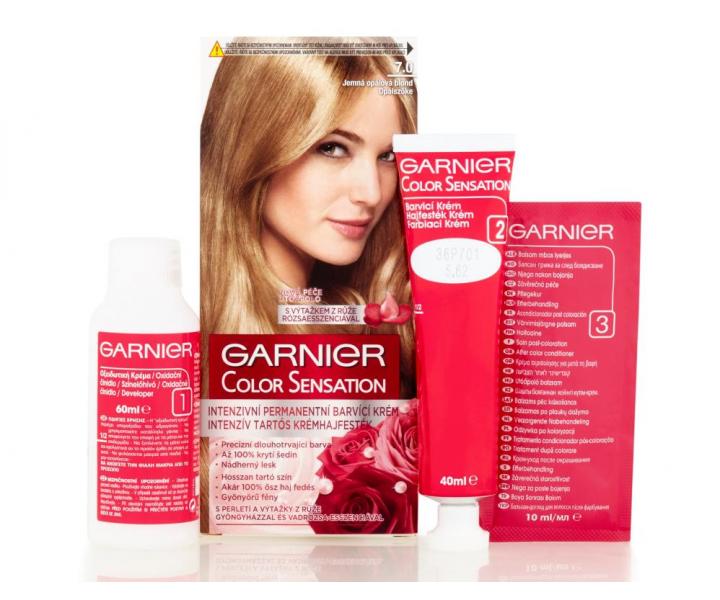 Farba do trwa�ej koloryzacji Garnier Color Sensation 7.0 delikatny opalizuj�cy blond