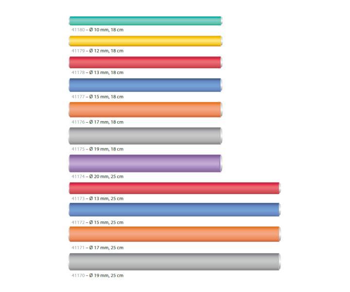 Elastyczne papiloty do wosw Hairway rednica - 10 mm, zielone - 12 szt