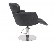 Fotel fryzjerski Sibel Ariana - ciemno szary