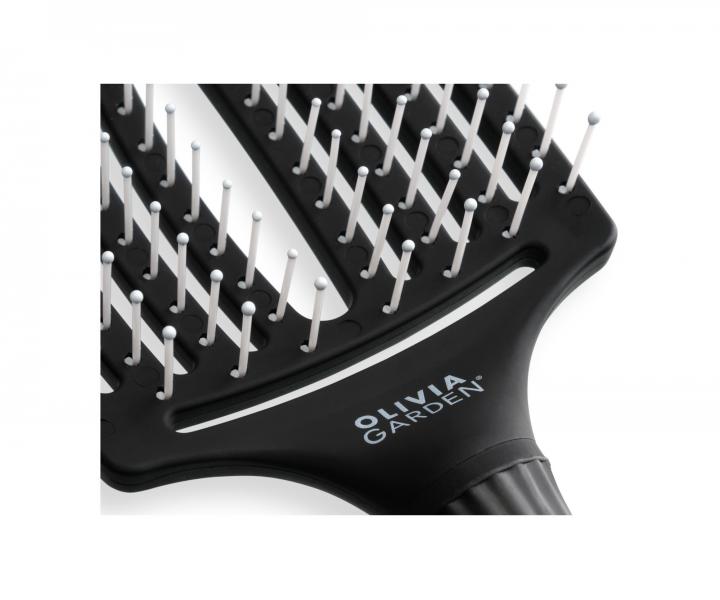 Szczotka do wosw Olivia Garden Fingerbrush Ionic Large - czarna
