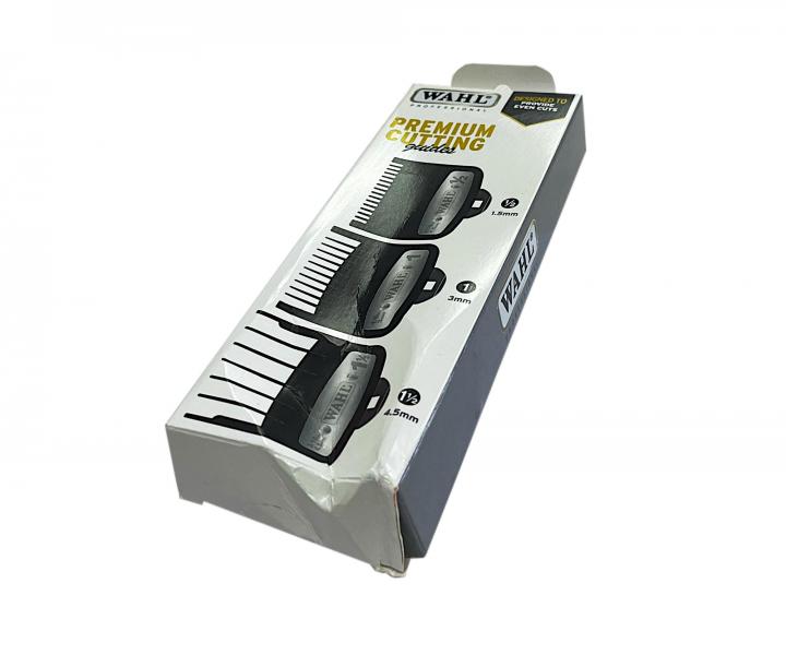Nasadki do maszynki z metalowym zaczepem Wahl 03354-5001 - 1,5 mm, 3 mm, 4,5 mm - uszk. op.