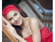 Opaska kosmetyczna MaryBerry Addicted to Red - czerwona z koronk