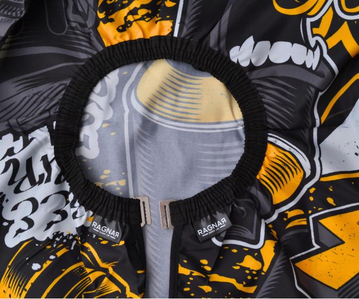 Peleryna mska do strzyenia wosw i brody Ragnar Graffiti - metalowy haczyk