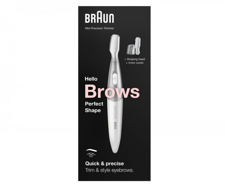 Trymer do brwi Braun Mini Precision Trimmer FG 1106 - biao-srebrny