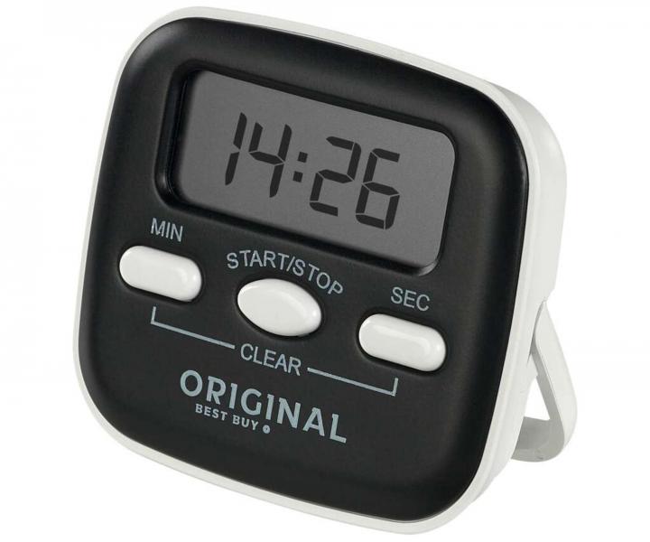 Cyfrowy zegar/ minutnik Original Best Buy z magnesem - czarno-biay