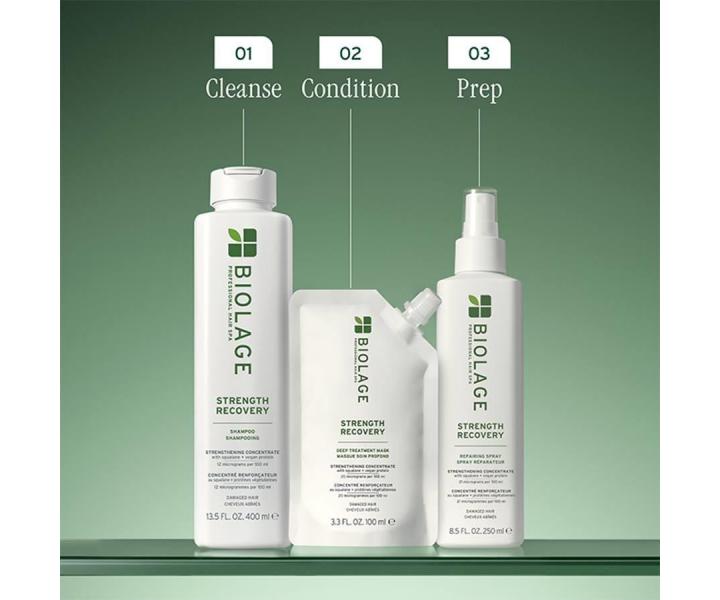 Maska gboko regenerujca do wosw zniszczonych Biolage Strength Recovery Deep Treatment Mask - 100 ml