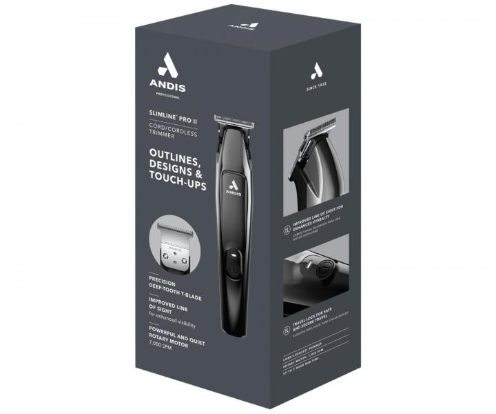 Profesjonalny trymer do w�os�w Andis SlimLine Pro II D-9 Trimmer - chromowy