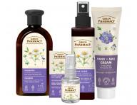 Zestaw upominkowy do wosw farbowanych z rumiankiem i olejem lnianym Green Pharmacy