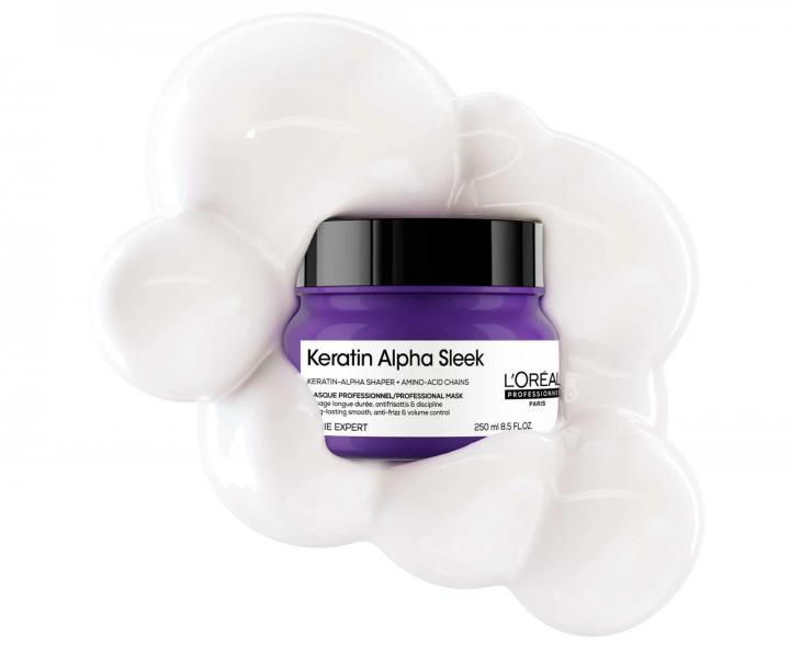 Maska wyg�adzaj�ca do w�os�w pusz�cych si� Lor�al Professionnel Serie Expert Keratin Alpha Sleek - 250 ml