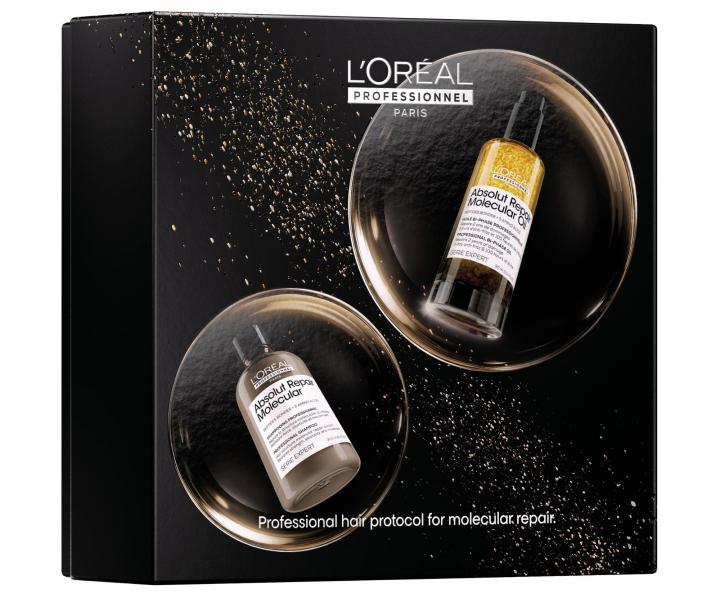 Zestaw upominkowy do w�os�w zniszczonych Lor�al Professionnel Serie Expert Absolut Repair Molecular Duo