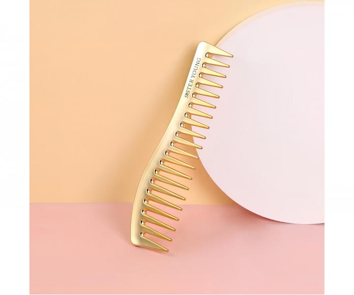 Grzebie� do w�os�w Sister Young Zuri Styling Hair Comb - 18,3 cm - z�oty