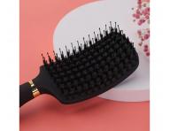 Szczotka do rozczesywania i suszenia w�os�w z w�osiem dzika i nylonowym Sister Young Ovia Hair Brush - czarna