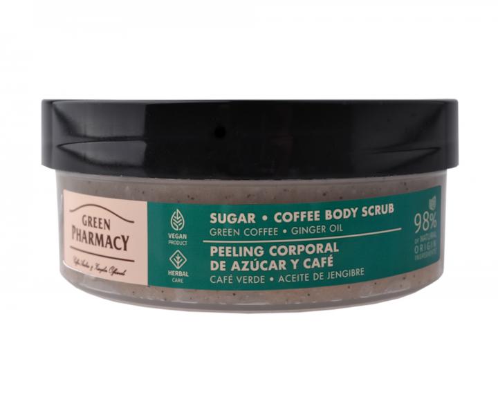 Peeling cukrowy do ciaa z zielon kaw i olejkiem imbirowym Green Pharmacy Body Scrub - 200 ml