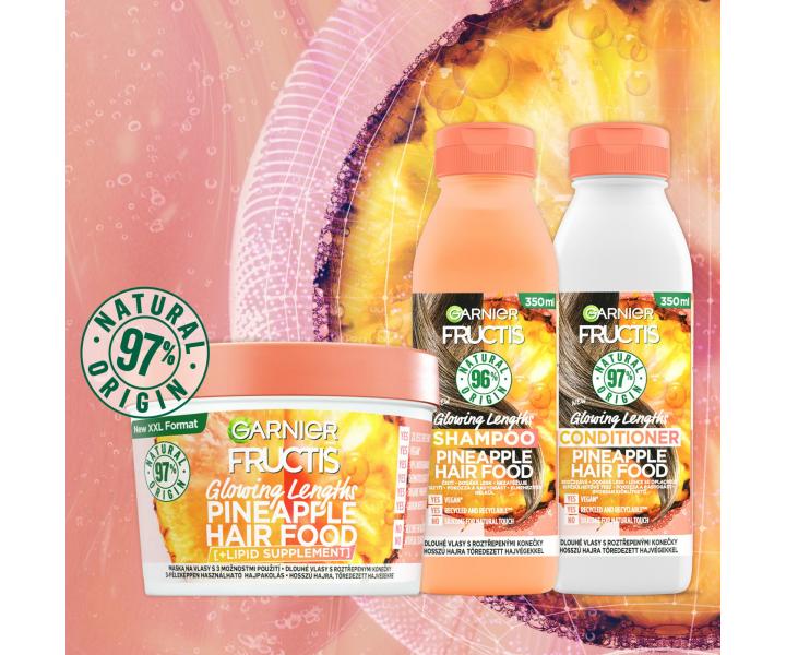 Seria do wosw dugich z rozdwojonymi kocwkami Garnier Fructis Pineapple Hair Food