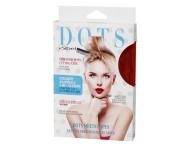 Peleryna fryzjerska do farbowania i strzyenia wosw Sibel Dots - czerwona