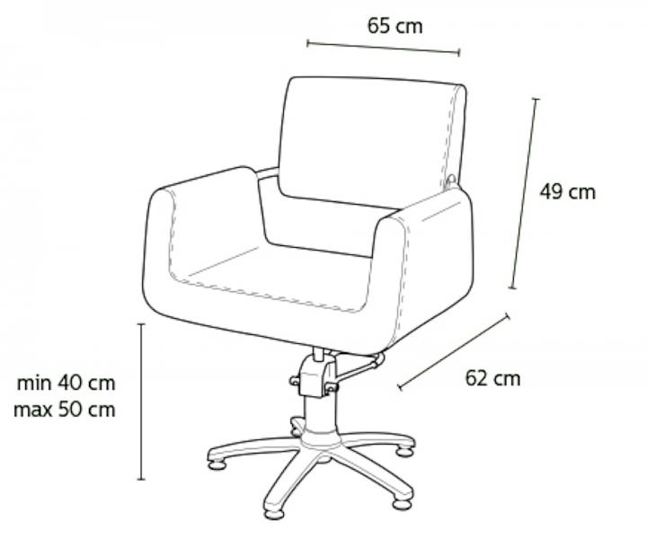 Fotel fryzjerski Original Best Buy Garonne - czarny