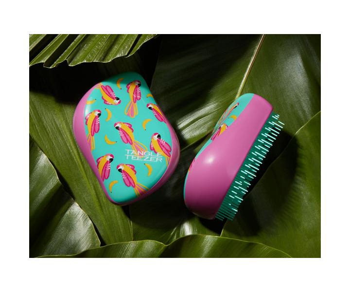 Szczotka do rozczesywania w�os�w Tangle Teezer Compact Styler Paradise Bird - r�owo-turkusowa