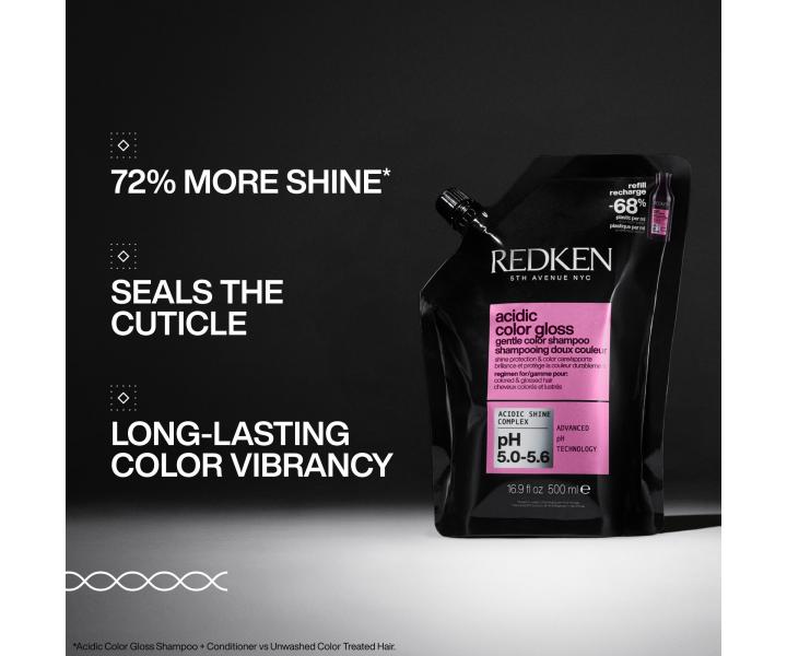 Szampon rozwietlajcy do wosw farbowanych Redken Acidic Color Gloss Gentle Color Shampoo - 500 ml - zapas