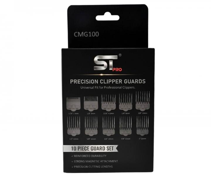 Zestaw nasadek magnetycznych Supreme Trimmer Premium Magnetic Clipper Guards CMG100 - 10 szt.