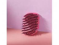 Szczotka do w�os�w z w�osiem dzika i nylonowym Sister Young Mila Pocket Hair Brush - ciemnor�owa