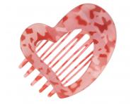 Ozdobna spinka do w�os�w Invisibobble Clipstar Lovers Hug - r�owa z marmurkowym wzorem
