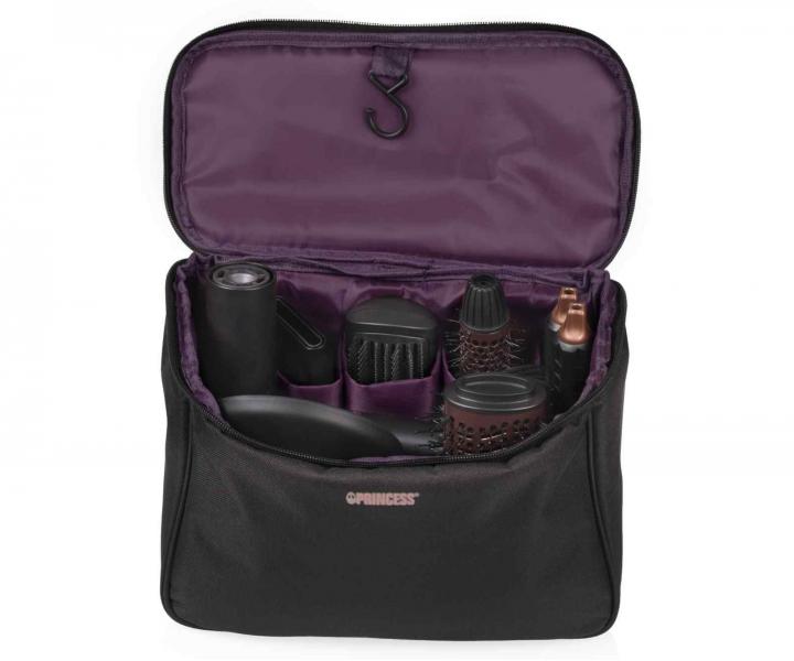 Wielofunkcyjna suszarko-lok�wka do w�os�w z siedmioma nasadkami Princess Airstyler Pro - 2000 W - czarna