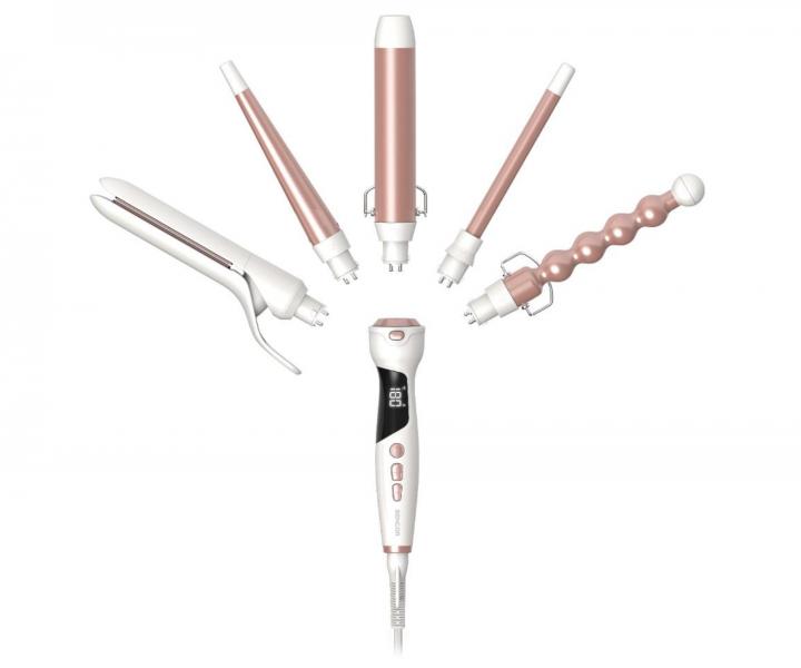 Wielofunkcyjna lok�wka do w�os�w Sencor 5in1 Curler & Straightener SHS 8700RS - bia�a