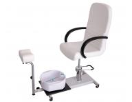 Zestaw do pedicure Weelko Astra - fotel + wanienka do pedicure + podnek - biay