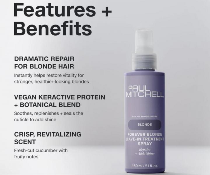 Kuracja nawilajca bez spukiwania Paul Mitchell Blonde Forever Blonde Leave-In Treatment Spray - 150 ml