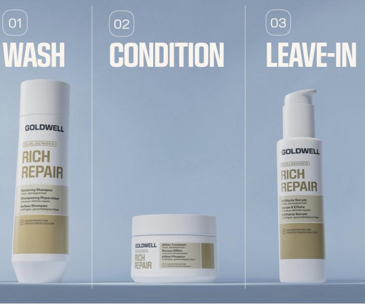 Intensywnie regeneruj�ca maska do w�os�w suchych i zniszczonych Goldwell Dualsenses Rich Repair 60Sec Treatment - 200 ml
