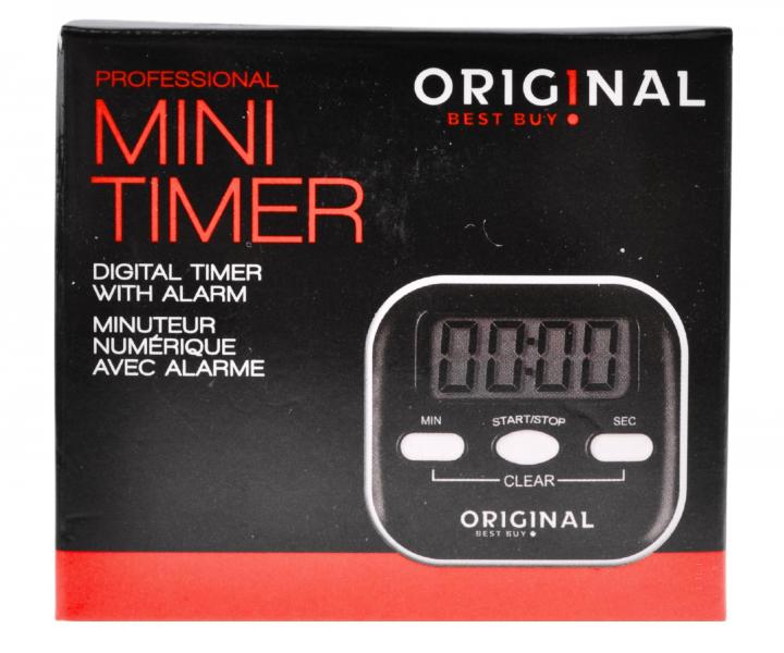 Cyfrowy zegar/ minutnik Original Best Buy z magnesem - czarno-biay