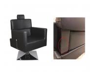 Fotel fryzjerski barberski Detail Larry - czarny (68) - II. jako��, otarcia na drewnianym elemencie oparcia