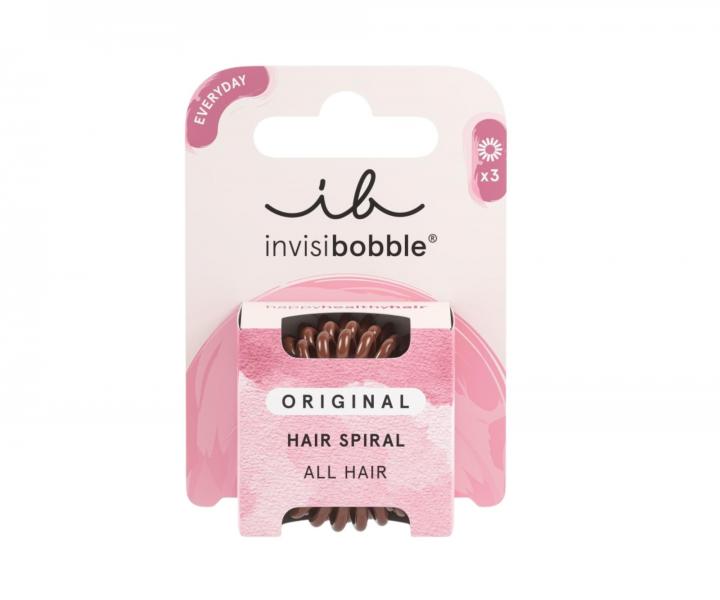 Gumka spiralka do w�os�w Invisibobble Original Pretzel Brown - 3 szt.