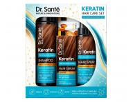 Zestaw upominkowy odbudowuj�cy do w�os�w matowych i �amliwych Dr. Sant� Keratin Hair Care Set