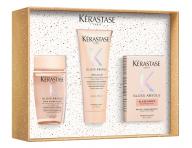 Zestaw upominkowy nawilajcy i nadajcy poysk wosom skonnym do puszenia si  z olejkiem Krastase Gloss Absolu