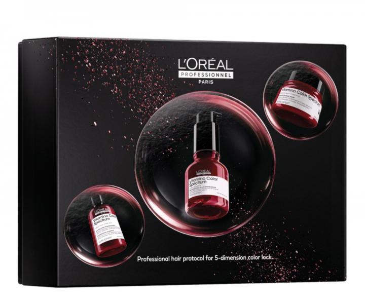 Zestaw upominkowy do intensywnej piel�gnacji w�os�w farbowanych Lor�al Professionnel Serie Expert Vitamino Color Spectrum Trio