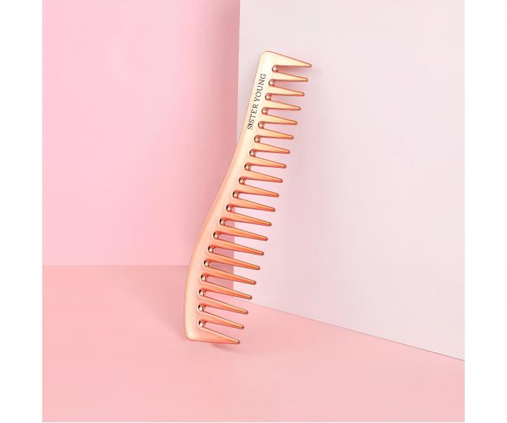 Grzebie� do w�os�w Sister Young Zuri Styling Hair Comb - 18,3 cm - r�owo-z�oty
