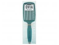 Szczotka do rozczesywania i suszenia w�os�w z w�osiem dzika i nylonowym Sister Young Ovia Hair Brush - ciemnozielona