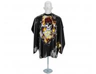 Mska peleryna do strzyenia wosw i brody Barbertime Smoky Pro Barber Cape XL - czarna