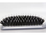 Szczotka do wosw z wosia dzika i nylonowego Eurostil Professional - srebrna