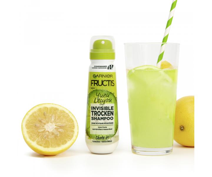 Suchy szampon o zapachu cytryny yuzu Garnier Fructis Invisible Trocken Shampoo - 100 ml