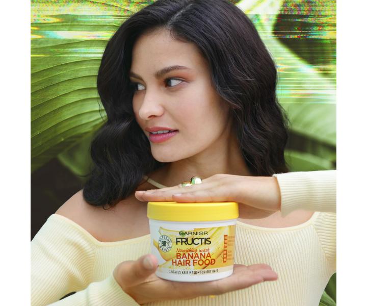 Odywcza maska do wosw suchych Garnier Fructis Banana Hair Food 3 Usages Mask - 400 ml