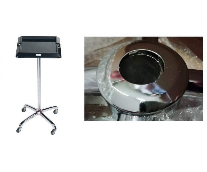 Pomocnik fryzjerski Sibel Escort - kwadratowy - czarny - II. jako�� - rysy na podstawie