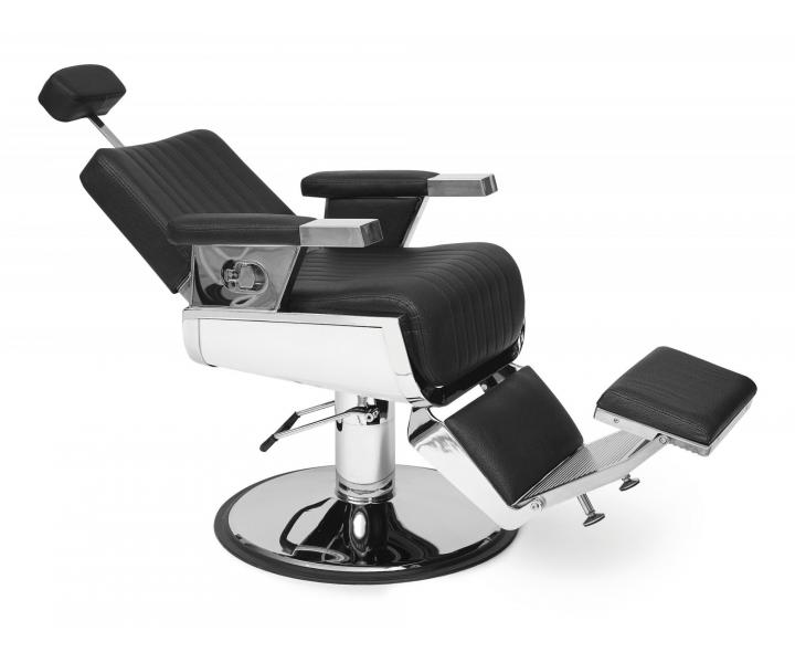 Fotel fryzjerski barberski Sibel Barburys Jethro - czarny