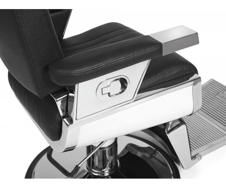 Fotel fryzjerski barberski Sibel Barburys Jethro - czarny