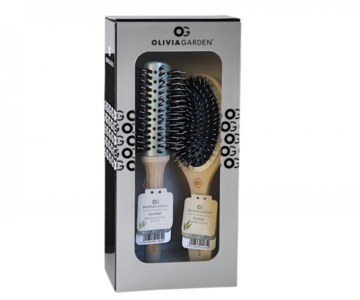 Zestaw upominkowy szczotek do wosw Olivia Garden Ecohair Set