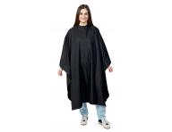 Peleryna fryzjerska do strzyenia wosw Sibel Eco 4 - czarna - na zatrzaski